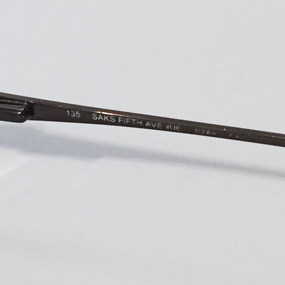 Saks Fifth Avenue 231 half rim eyeglass frames - Picture 4 of 6